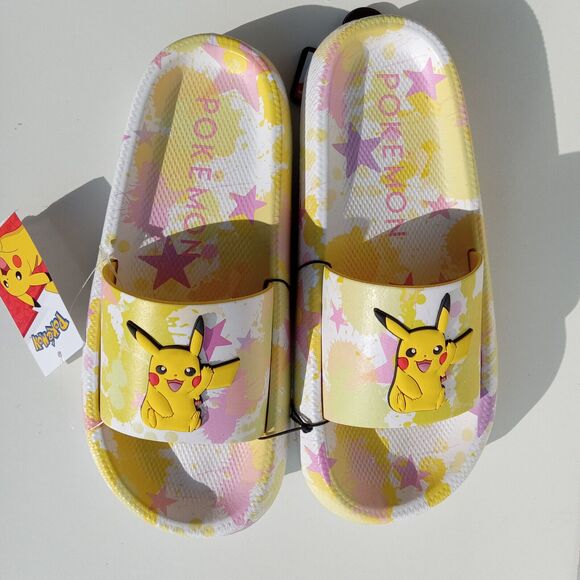 Pokemon Little and Big Girls Slide Sandals, Many Sizes to Choose From - Picture 1 of 10